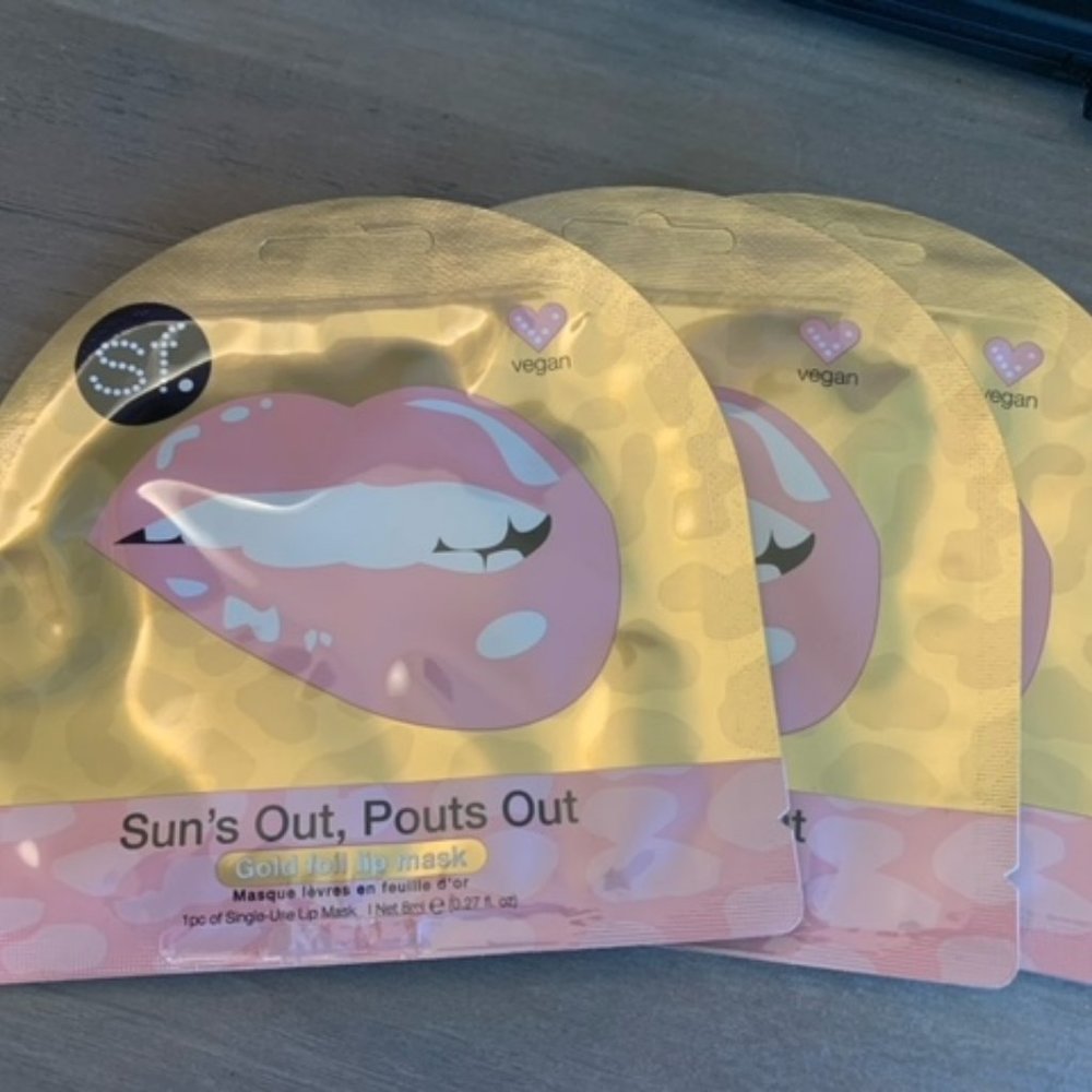 SF Gold Foil Lip Mask - Brand New 3 pack